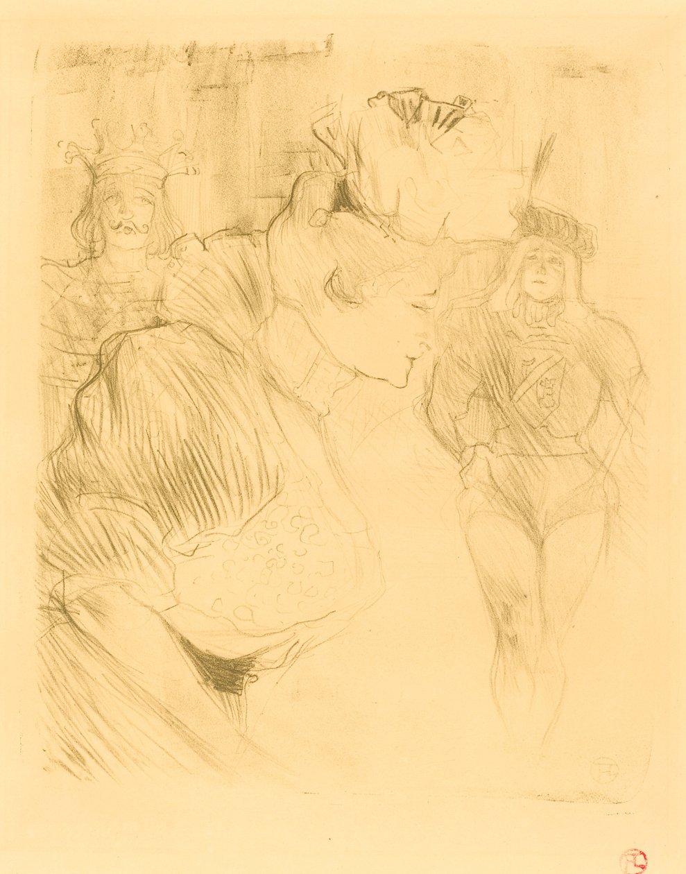 Lender Bowing Lender saluant, 1895. tekijältä Henri de Toulouse Lautrec