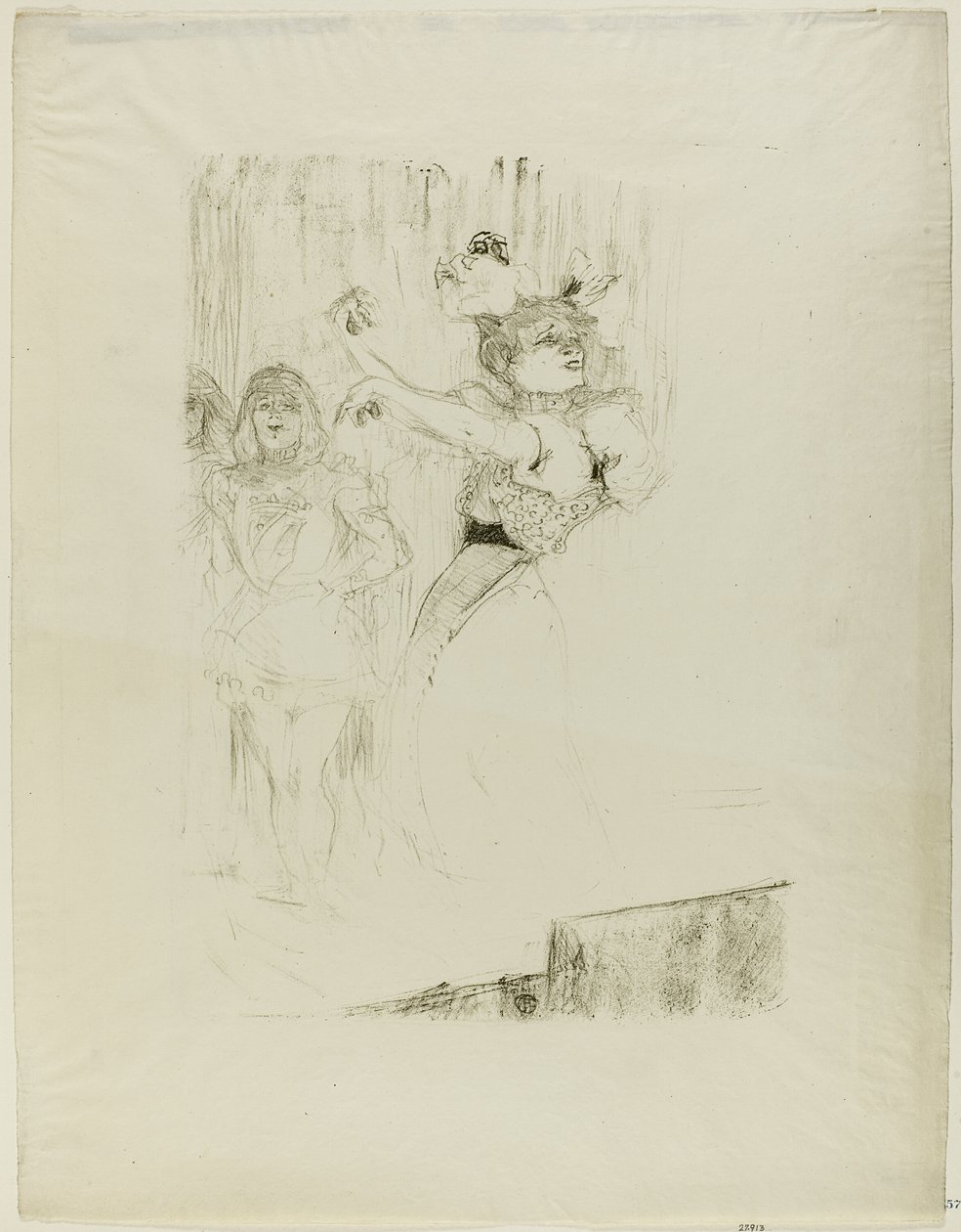 Lender Dancing the Bolero Chilpéricissä tekijältä Henri de Toulouse Lautrec