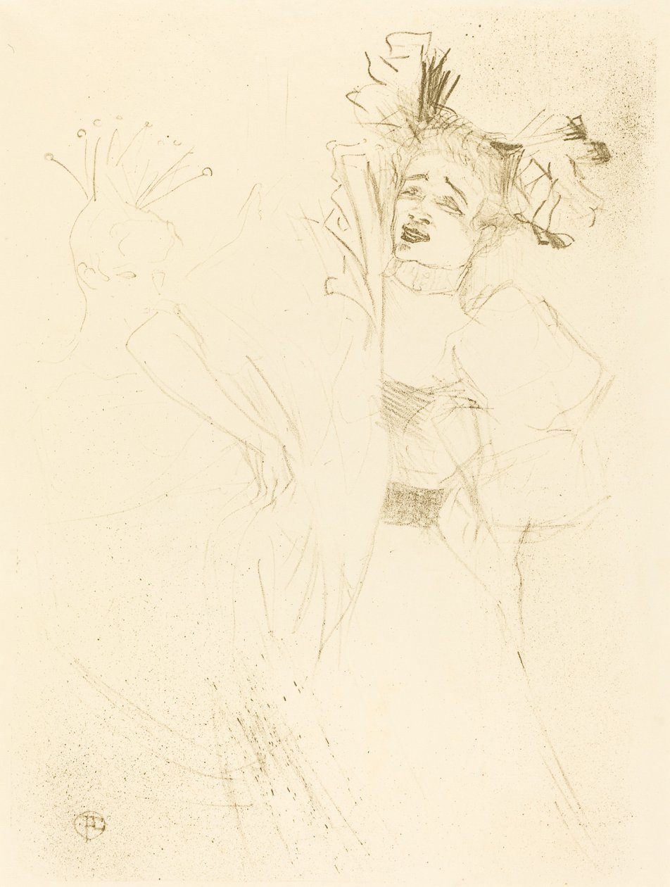 Lender Full Face elokuvassa "Chilperic" (Lender de face dans "Chilpéric") tekijältä Henri de Toulouse Lautrec