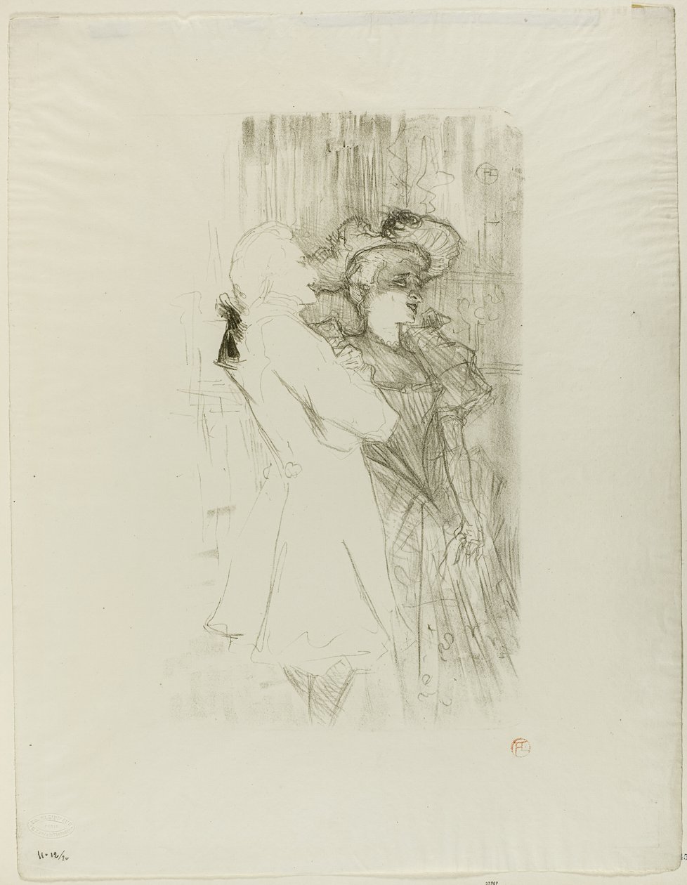 Lender ja Auguez La Chanson de Fortuniossa tekijältä Henri de Toulouse Lautrec