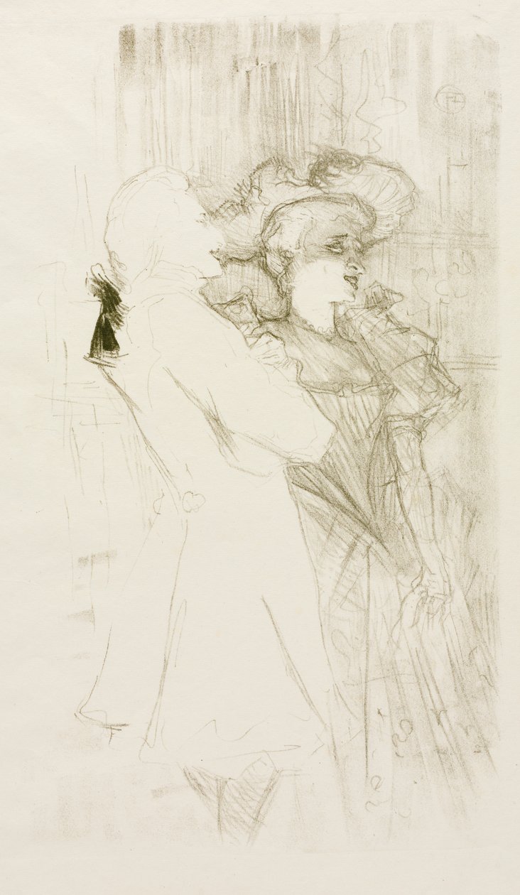 Lender ja Auguez elokuvassa The Song of Fortune tekijältä Henri de Toulouse Lautrec