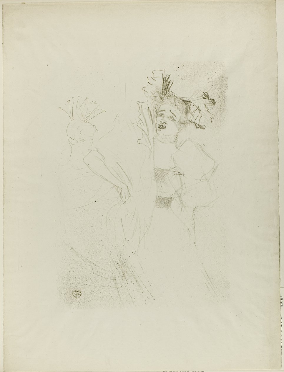 Lainaaja Chilpéricissä, koko kasvot tekijältä Henri de Toulouse Lautrec