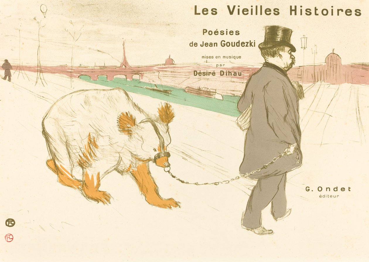 Vanhat tarinat (kansi/etupuoli) tekijältä Henri de Toulouse Lautrec