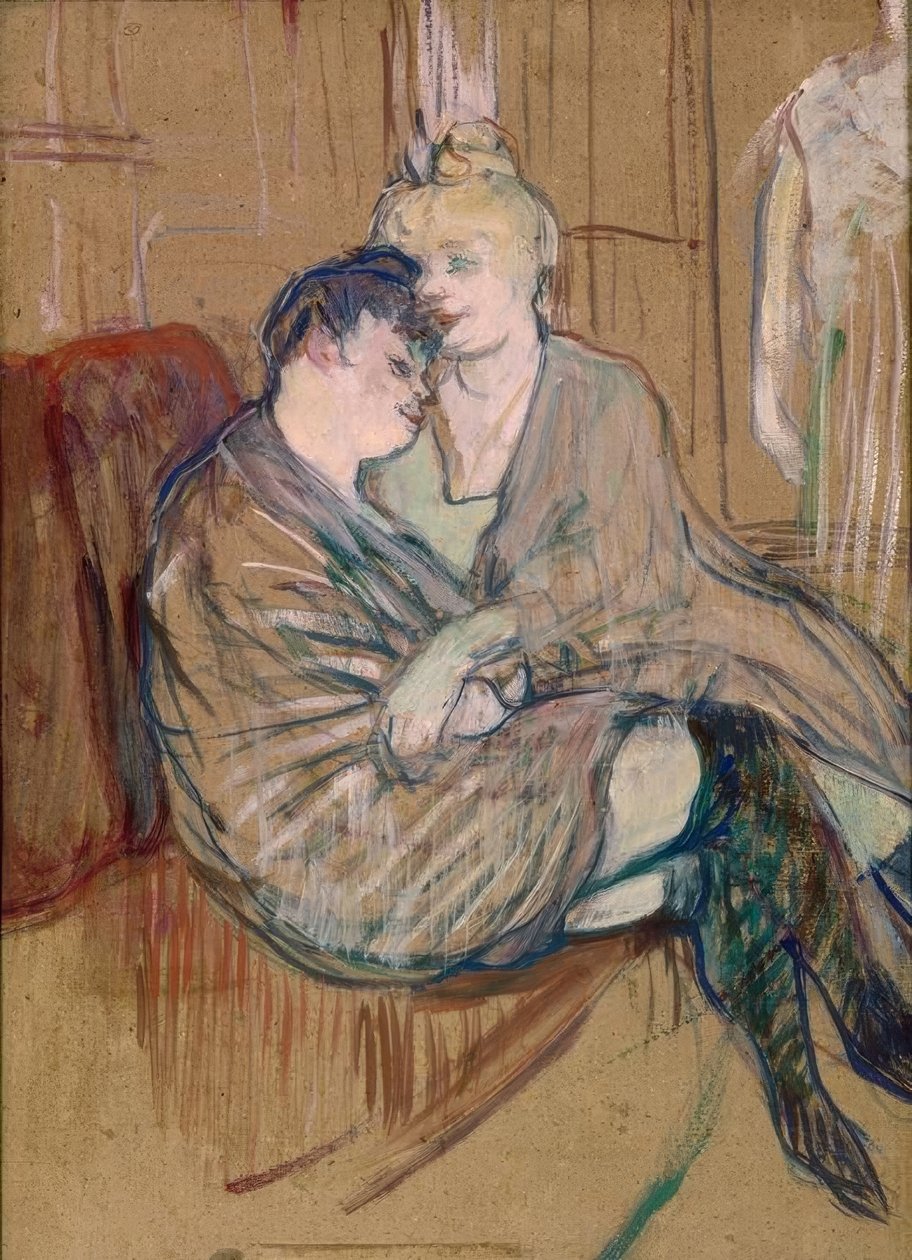 Kaksi ystävää tekijältä Henri de Toulouse Lautrec