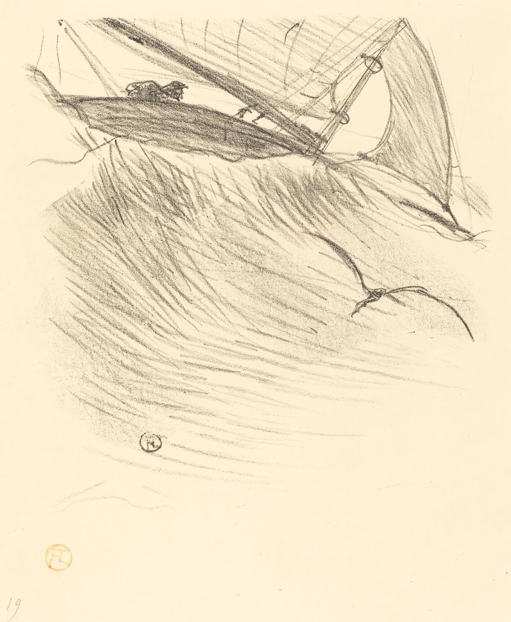 Pääskyset, 1895. tekijältä Henri de Toulouse Lautrec