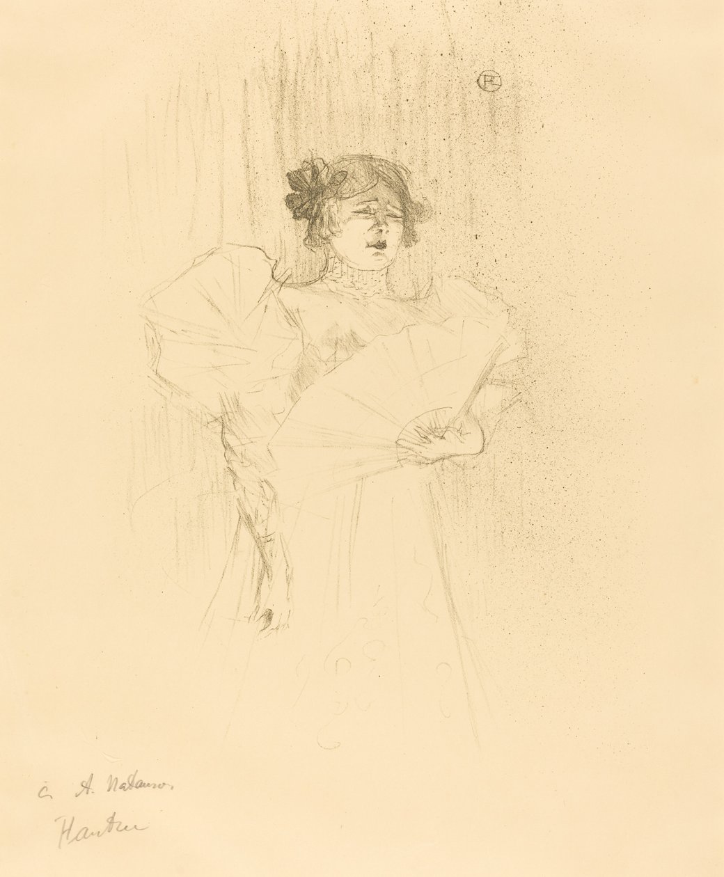 Luce Myres koko kasvot tekijältä Henri de Toulouse Lautrec