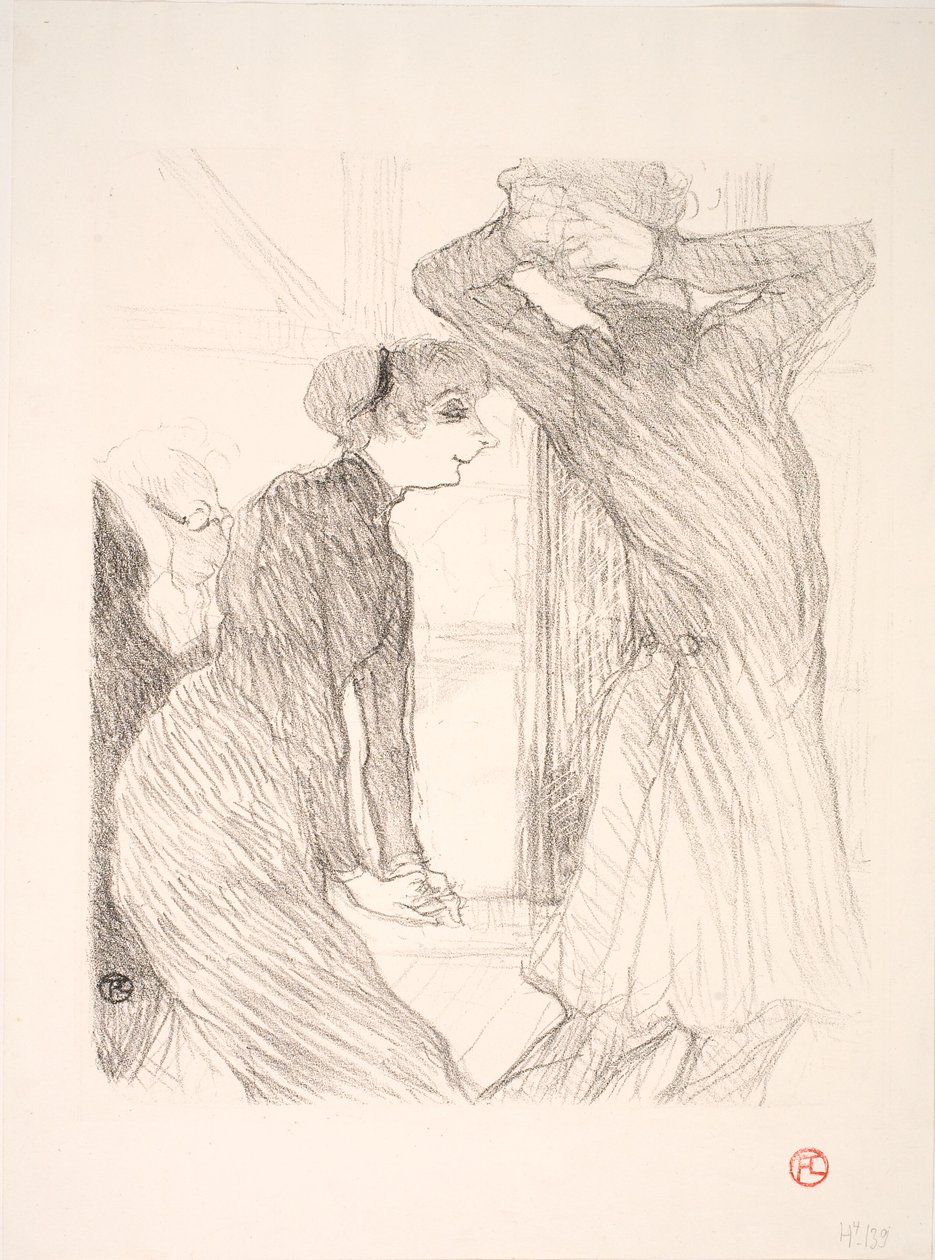 Lugné Poë ja Berthe Bady elokuvassa Beyond Human Forces tekijältä Henri de Toulouse Lautrec