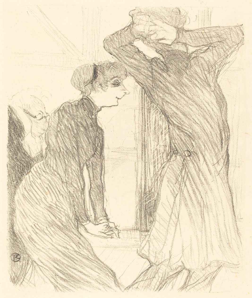 Lugne Poe ja Baldy elokuvassa "Above Human Forces" (Lugne Poe ja Baldy elokuvassa "Beyond Human Forces") tekijältä Henri de Toulouse Lautrec