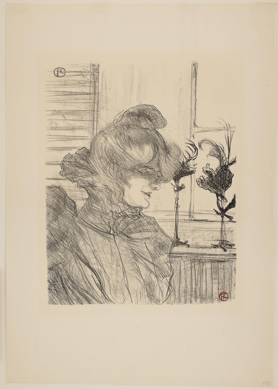 Madame Le Margoin, muotisuunnittelija tekijältä Henri de Toulouse Lautrec