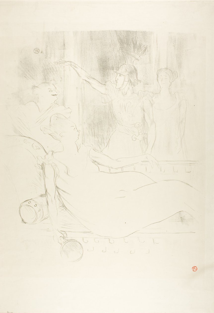 Madame Simon-Girard, Brewer ja Guy La belle Hélènessa tekijältä Henri de Toulouse Lautrec