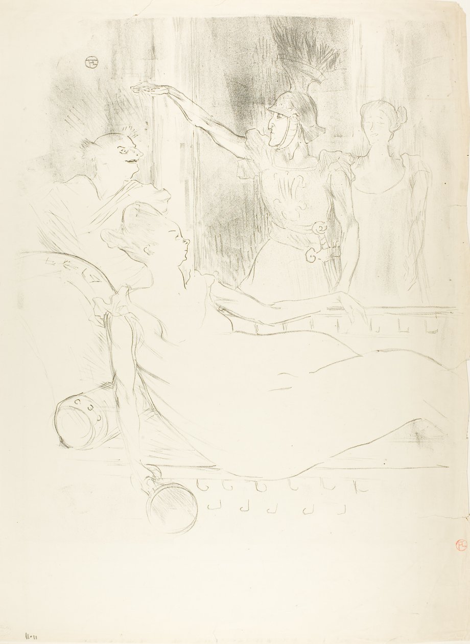 Madame Simon-Girard, Brewer ja Guy La belle Hélènessa tekijältä Henri de Toulouse Lautrec