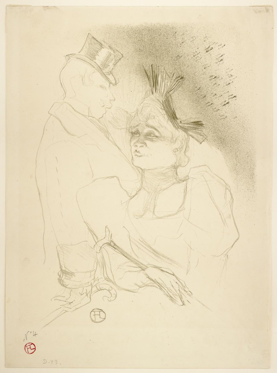 Neiti Lender ja Baron tekijältä Henri de Toulouse Lautrec