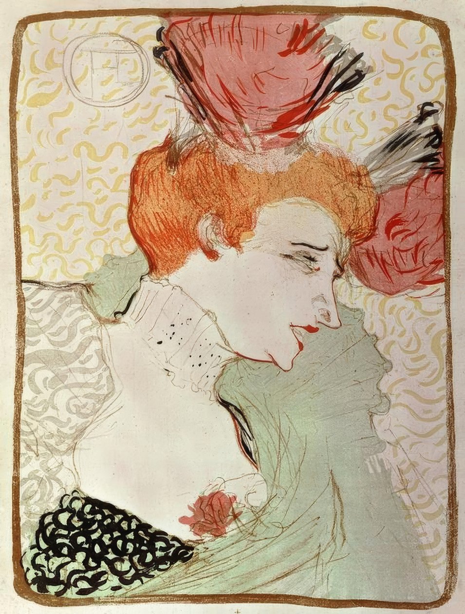Mademoiselle Marcelle Lender, en buste tekijältä Henri de Toulouse Lautrec