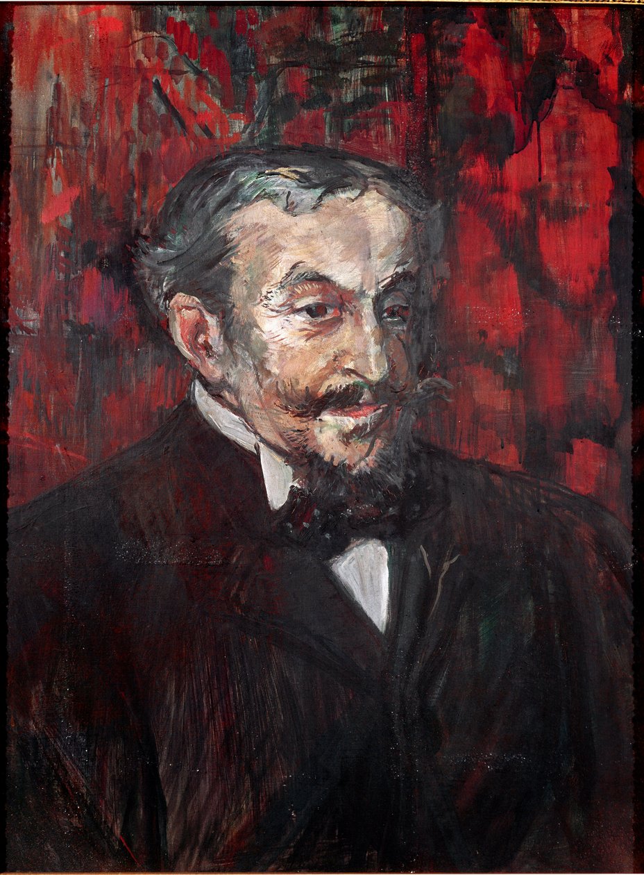 Miehen muotokuva. Henri de Toulouse-Lautrecin maalaus (Toulouse Lautrec tekijältä Henri de Toulouse Lautrec