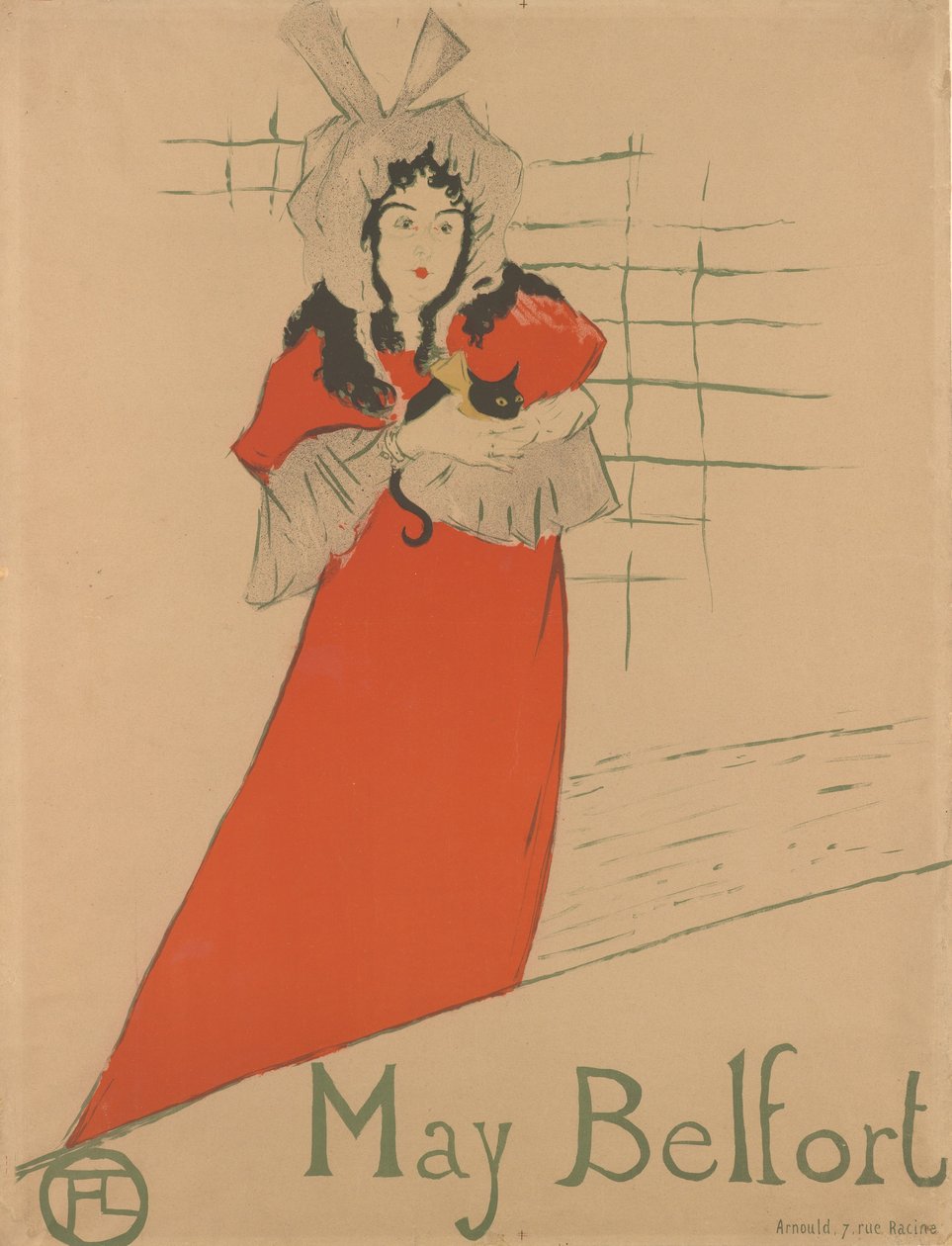 May Belfort, 1895, 1895. tekijältä Henri de Toulouse Lautrec