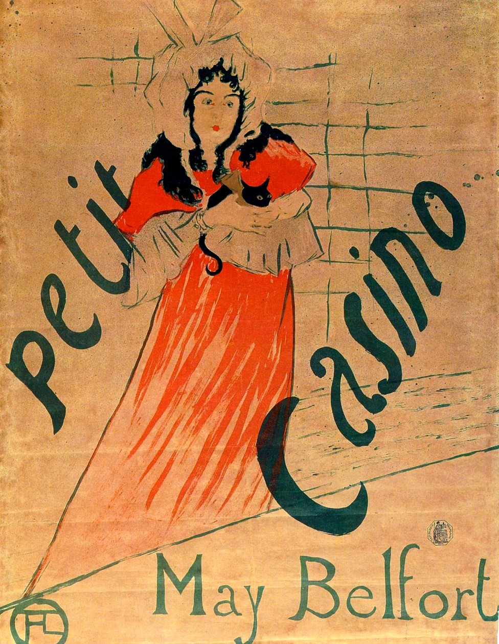 May Belfort, Petit Casino, 1895. tekijältä Henri de Toulouse Lautrec