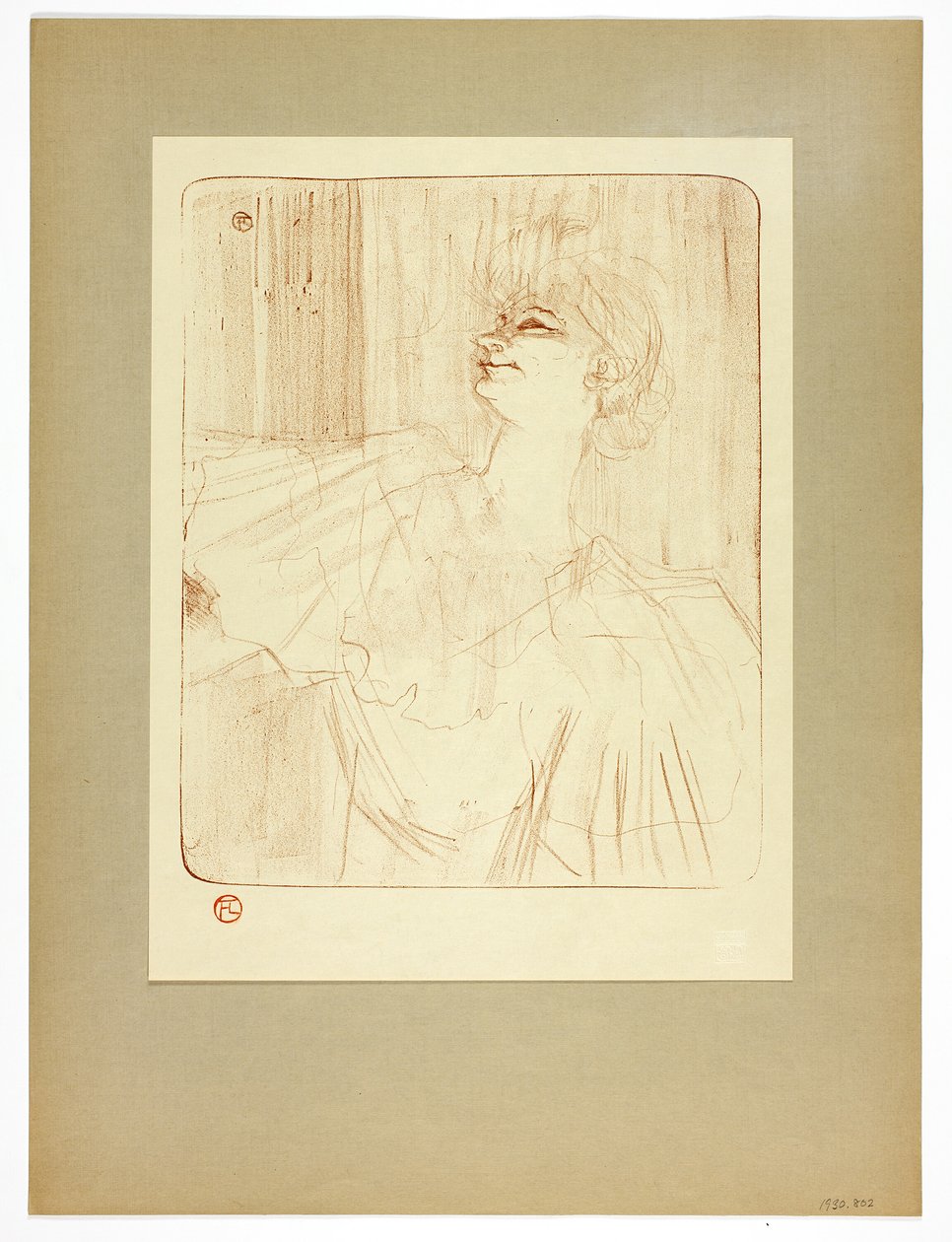 À Menilmontant by Bruant, neljäs levy Yvette Guilbertilta. tekijältä Henri de Toulouse Lautrec