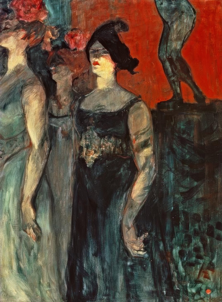 Messaline entre deux figurants tekijältä Henri de Toulouse Lautrec
