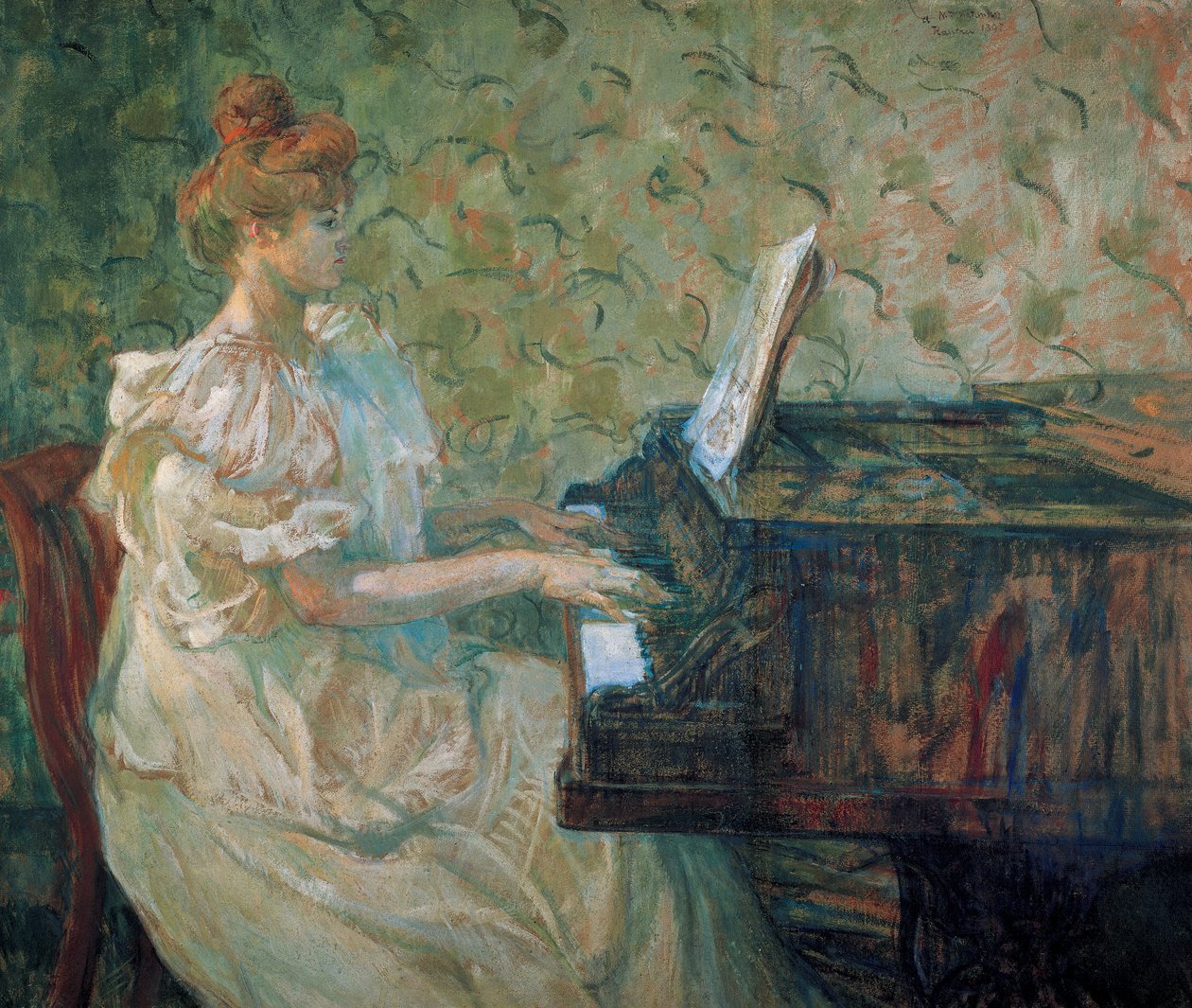 Misia au piano (Missia Sert tekijältä Henri de Toulouse Lautrec