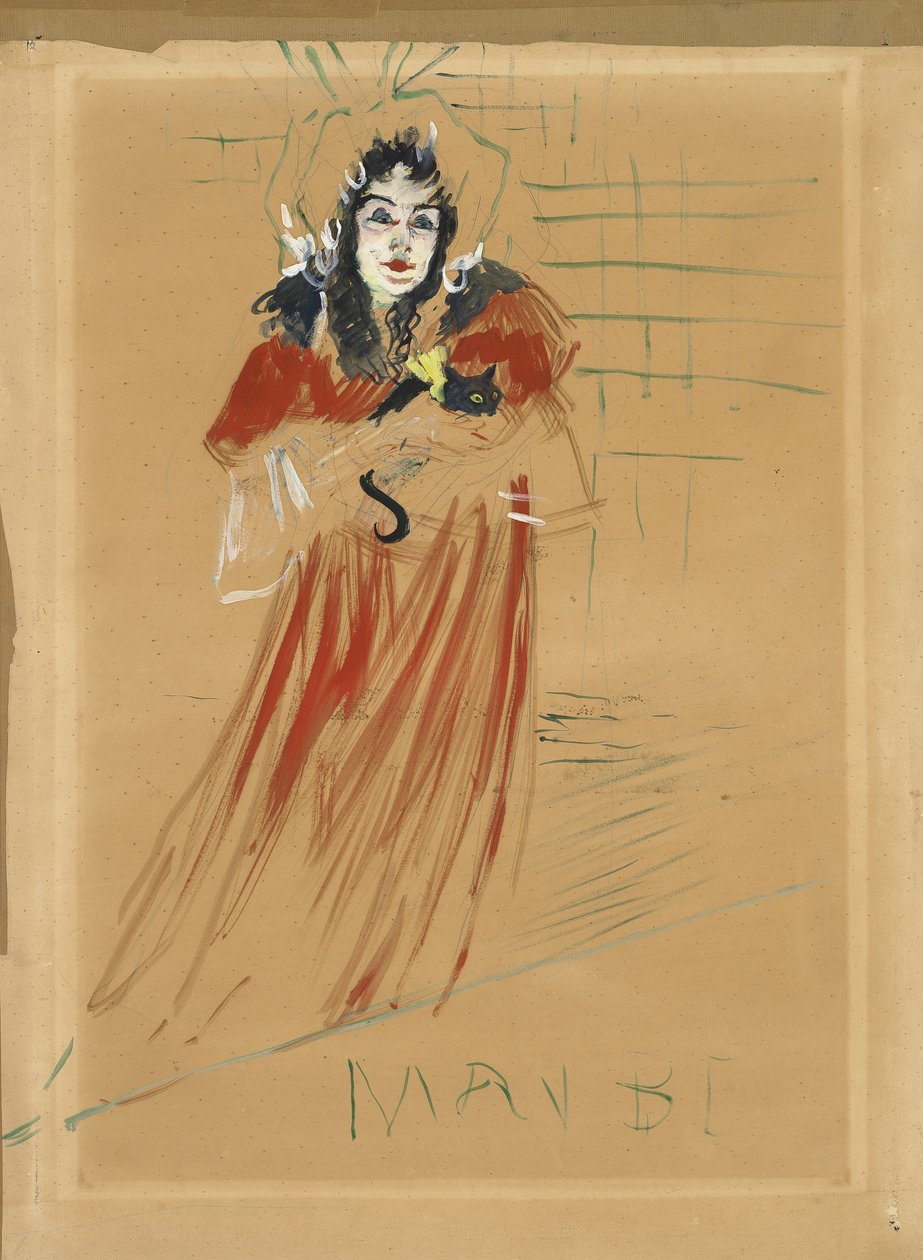 Miss May Belfort, 1895 tekijältä Henri de Toulouse Lautrec