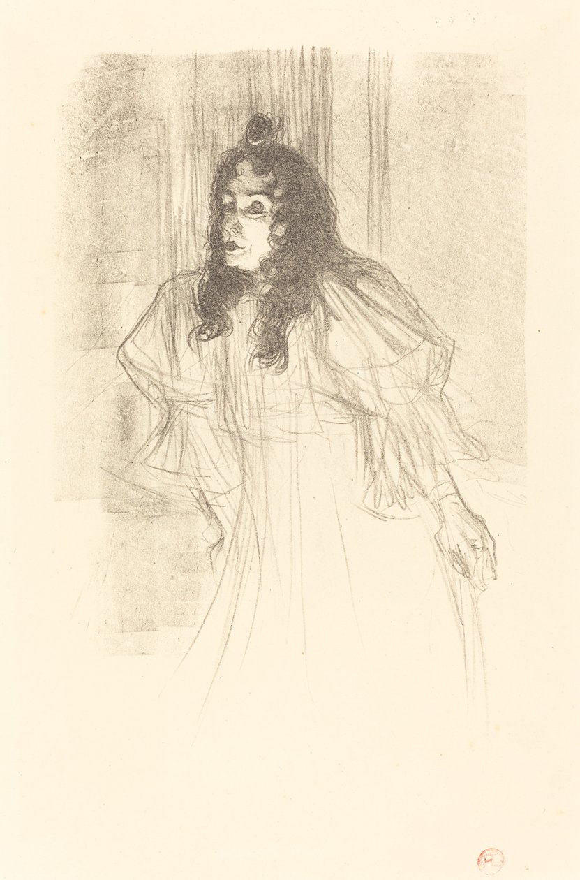 Miss May Belfort Paljaspäinen Miss May Belfort en cheveux, 1895. tekijältä Henri de Toulouse Lautrec
