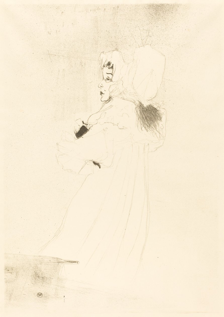 Miss May Belfort, suuri lautanen (Miss May Belfort, grande planche) tekijältä Henri de Toulouse Lautrec