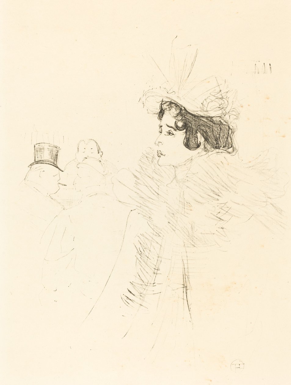 Miss May Belfort Irish and American Barissa, rue Royale (Miss Belfort Belfort au Irish and American Bar, Rue Royale) tekijältä Henri de Toulouse Lautrec