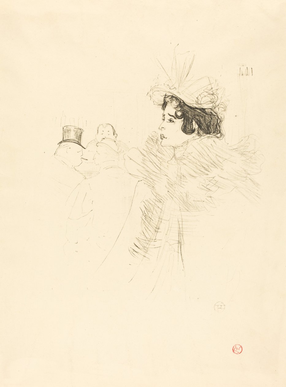 Miss May Belfort Irish and American Barissa, rue Royale Miss Belfort Belfort au Irish..., 1895. tekijältä Henri de Toulouse Lautrec