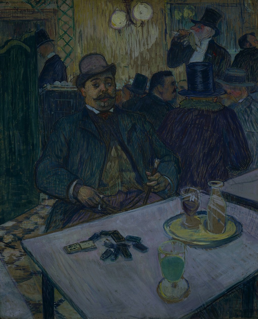 Monsieur Boileau kahvilassa, 1893. tekijältä Henri de Toulouse Lautrec