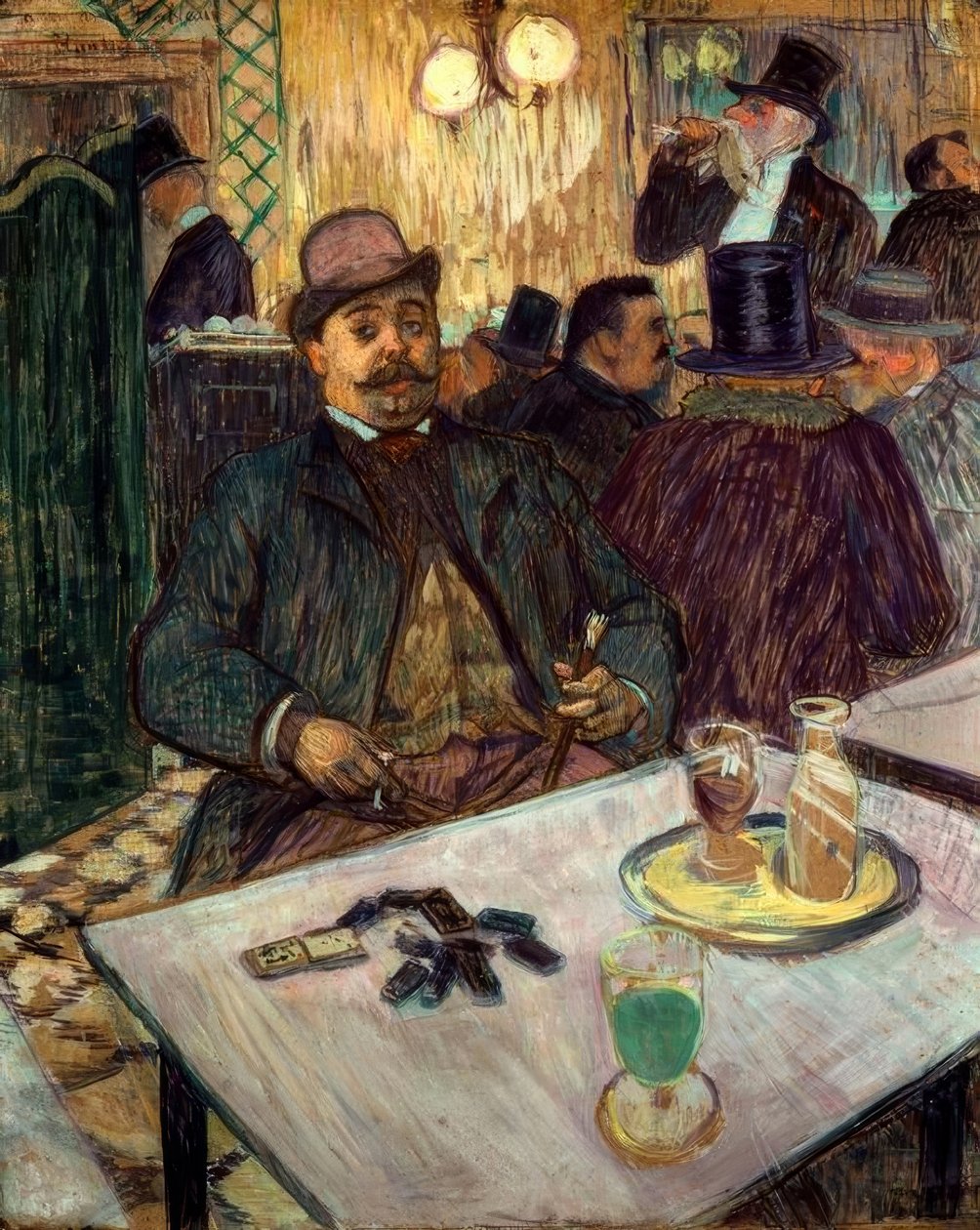 Monsieur Boileau kahvilassa tekijältä Henri de Toulouse Lautrec