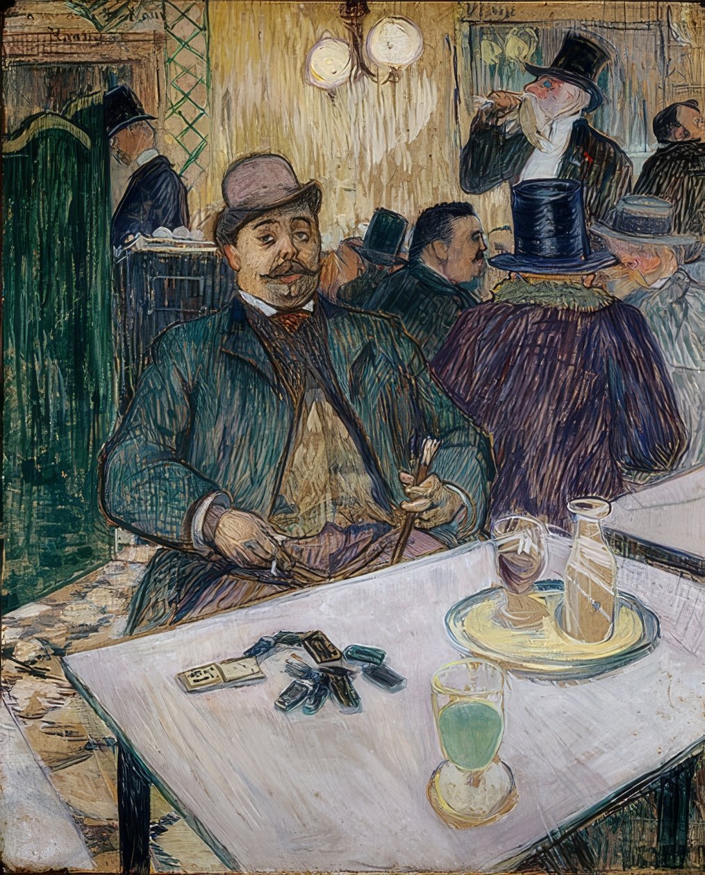 Monsieur Boileau einem Caféssa. 1893 tekijältä Henri de Toulouse Lautrec