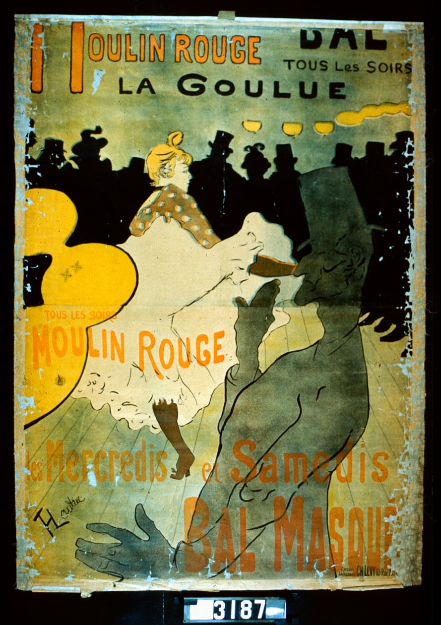 Moulin Rouge, La Goulue tekijältä Henri de Toulouse Lautrec