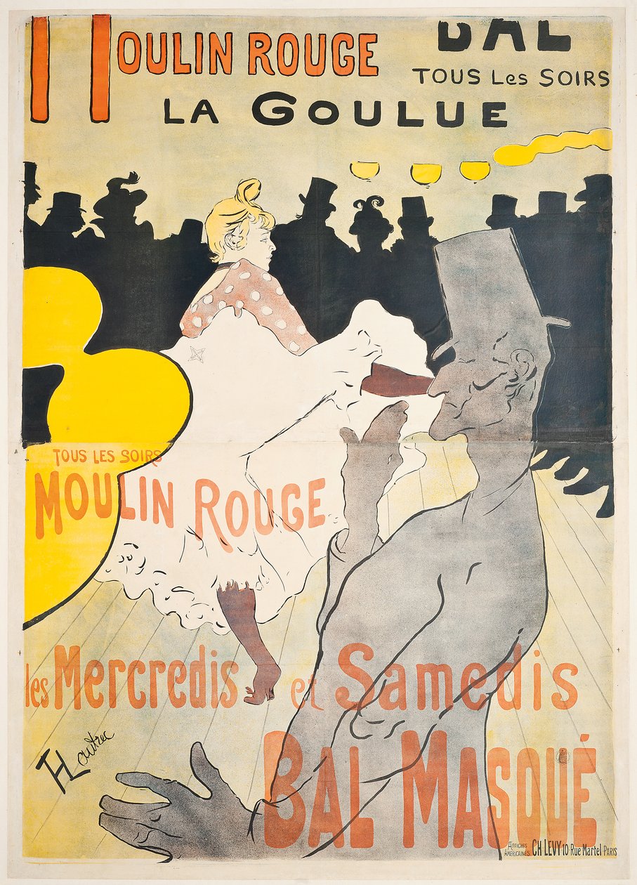 Moulin Rouge La Goulue tekijältä Henri de Toulouse Lautrec