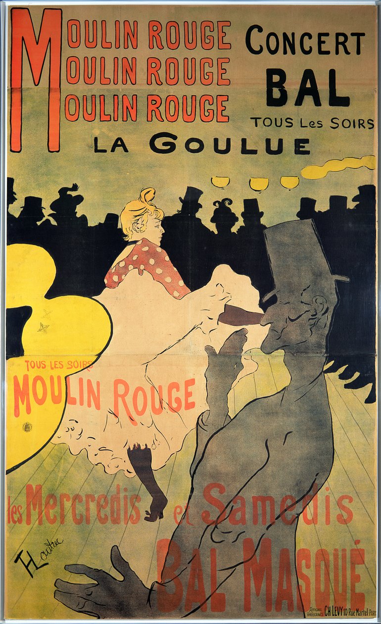 Huonekalut ja erilaiset esineet 1100- ja 1300-luvuilta tekijältä Henri de Toulouse Lautrec