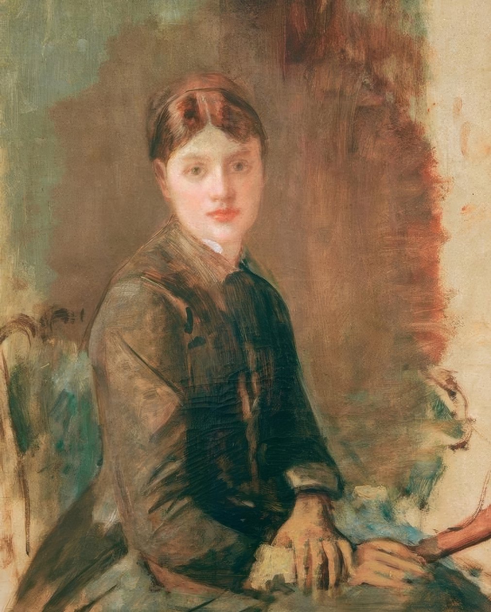 Porträt einer jungen Frau tekijältä Henri de Toulouse Lautrec