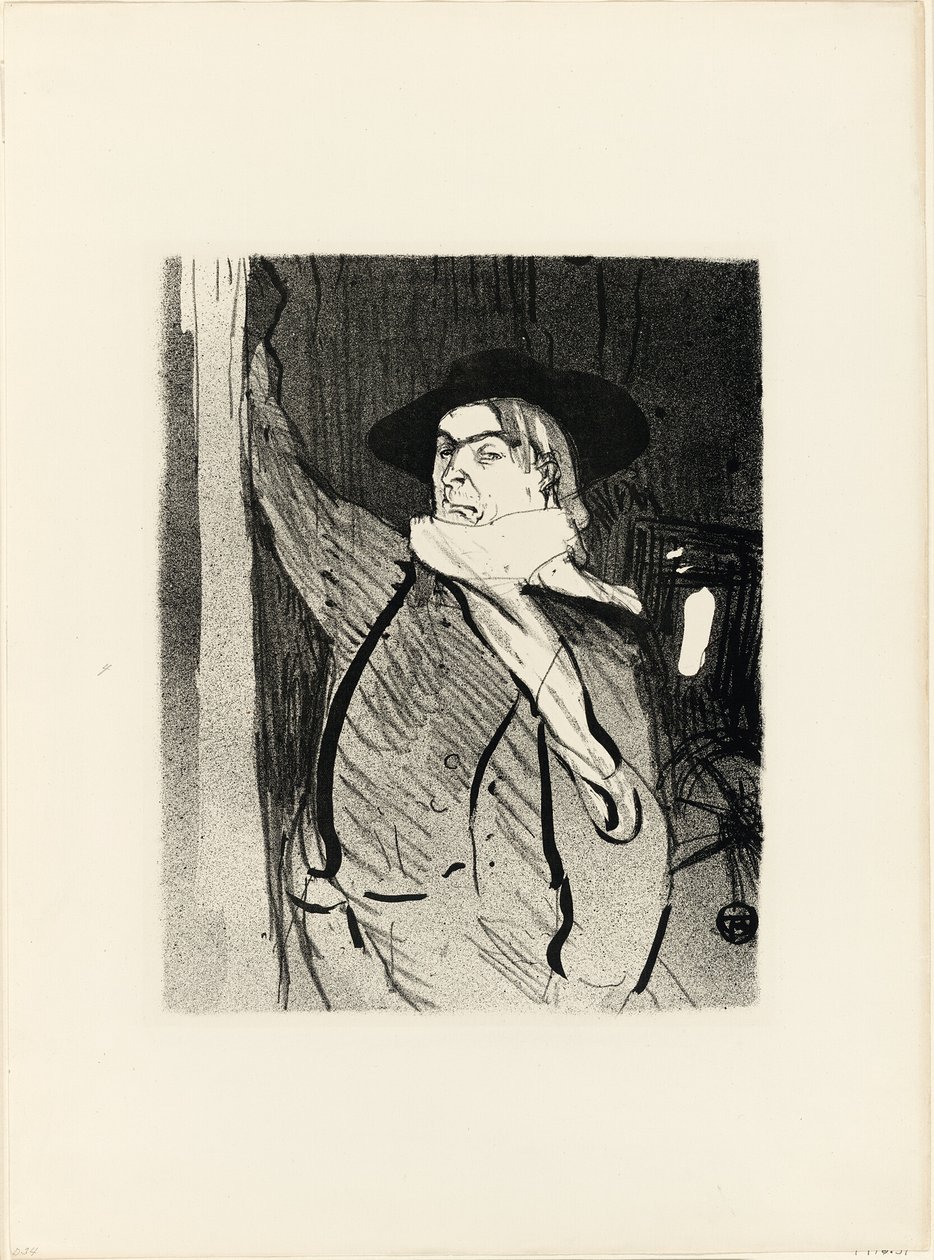 Aristide Bruantin muotokuva, Le Café-Concert -teoksesta tekijältä Henri de Toulouse Lautrec