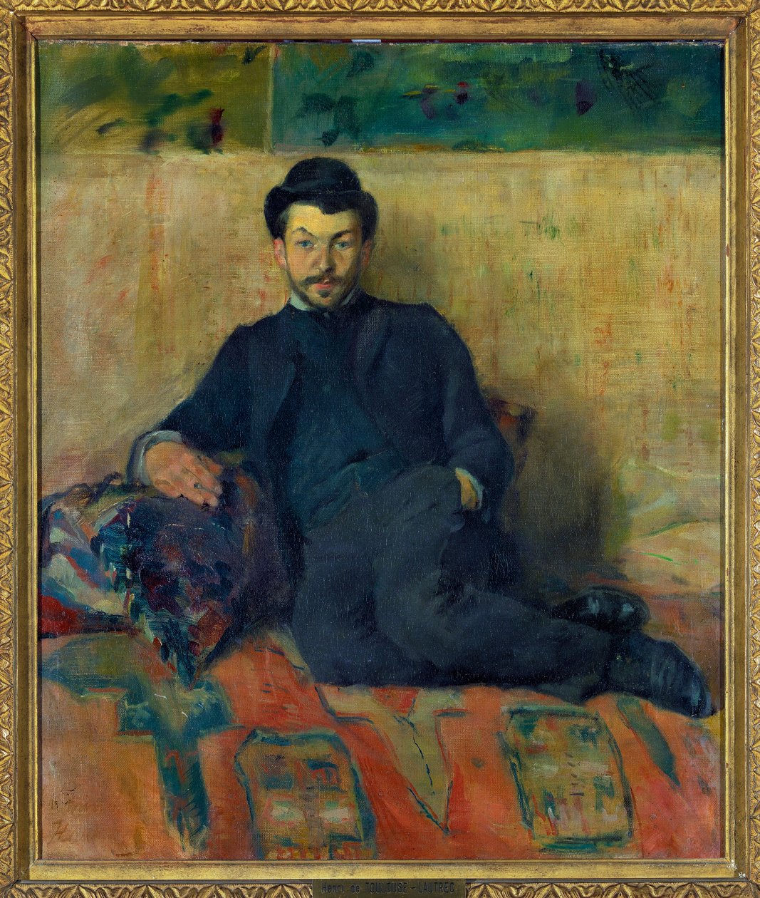 Gustave Lucienin (Gustave-Lucien) muotokuva Denneryn maalaus Henri de Toulouse Lautrecin (1864-1901) 1883 Mitat 0,55 x 0,47 m Pariisin Louvre-museo Pakollinen maininta: Lahjoitus Helene ja Victor Lyon tekijältä Henri de Toulouse Lautrec