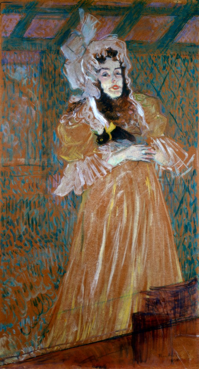 Muotokuva neiti May Belfortista, 1895 tekijältä Henri de Toulouse Lautrec