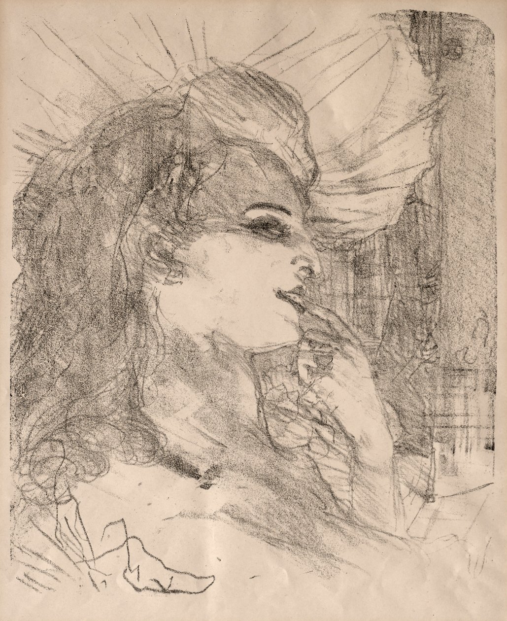 Näyttelijöiden ja näyttelijöiden muotokuvia: Kolmetoista litografiaa: Anna Held, 1898. tekijältä Henri de Toulouse Lautrec
