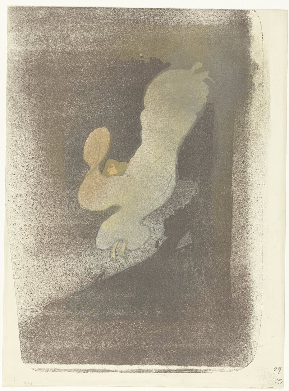 Muotokuva tanssija Loie Fullerista esityksen aikana Neiti Loie Fuller tekijältä Henri de Toulouse Lautrec
