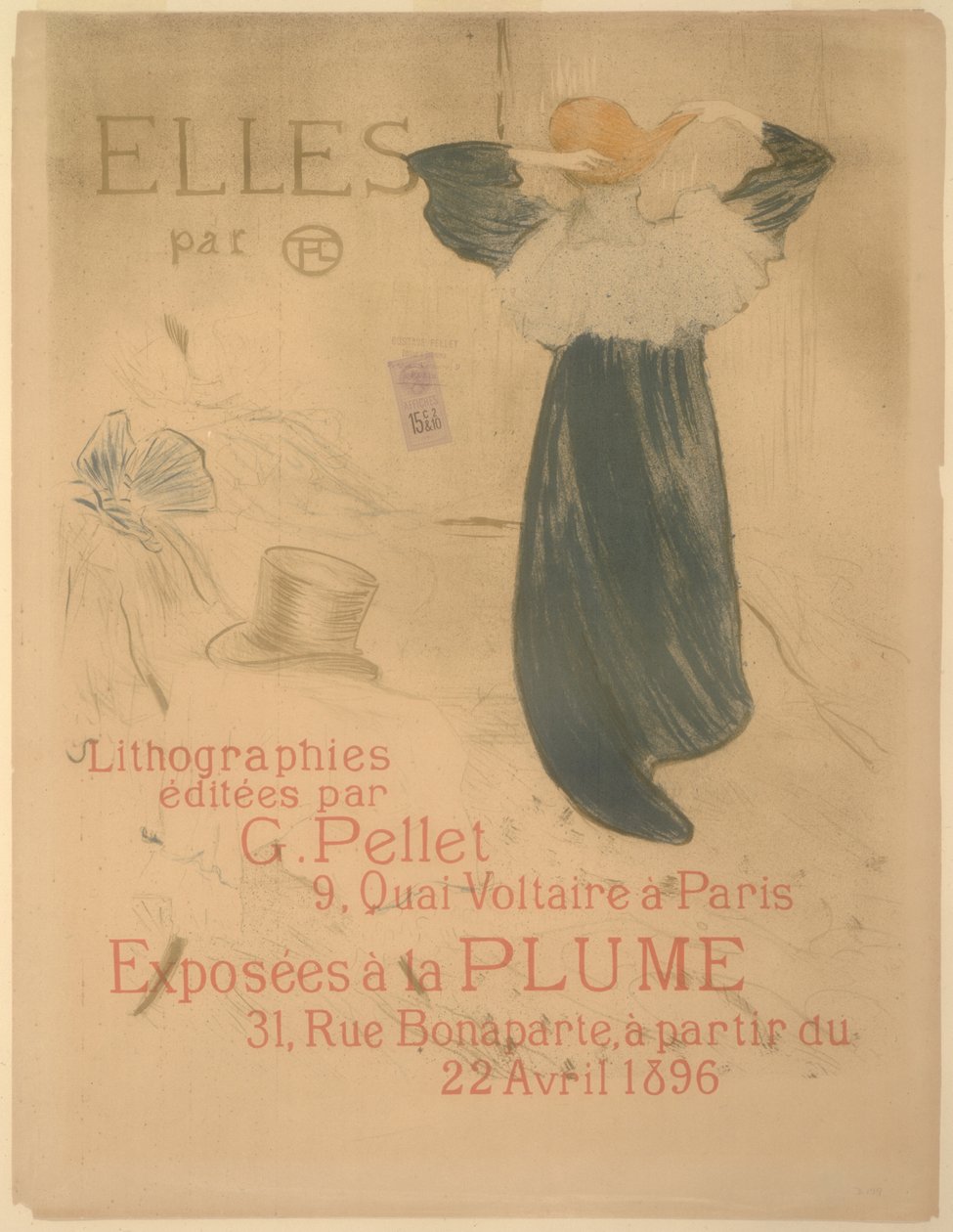 Juliste "Elles" tekijältä Henri de Toulouse Lautrec