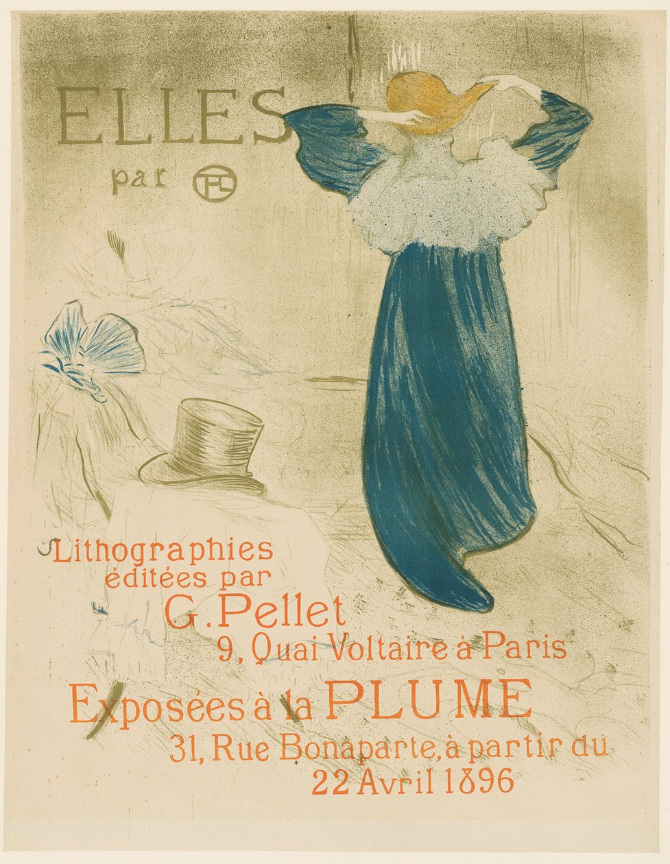 Juliste Ellesille tekijältä Henri de Toulouse Lautrec