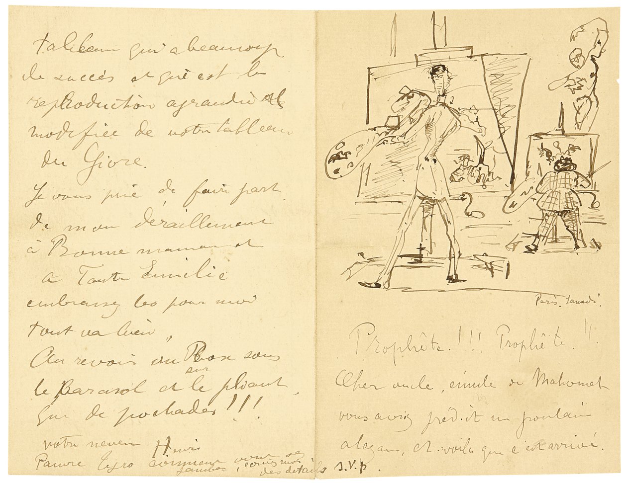 Princeteau ja Lautrec tekijältä Henri de Toulouse Lautrec