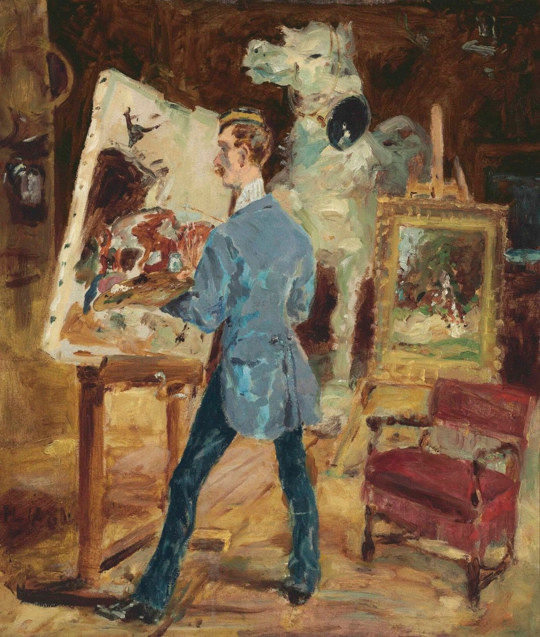 Princeteau studiossaan; Princeteau studiossaan, 1881 tekijältä Henri de Toulouse Lautrec
