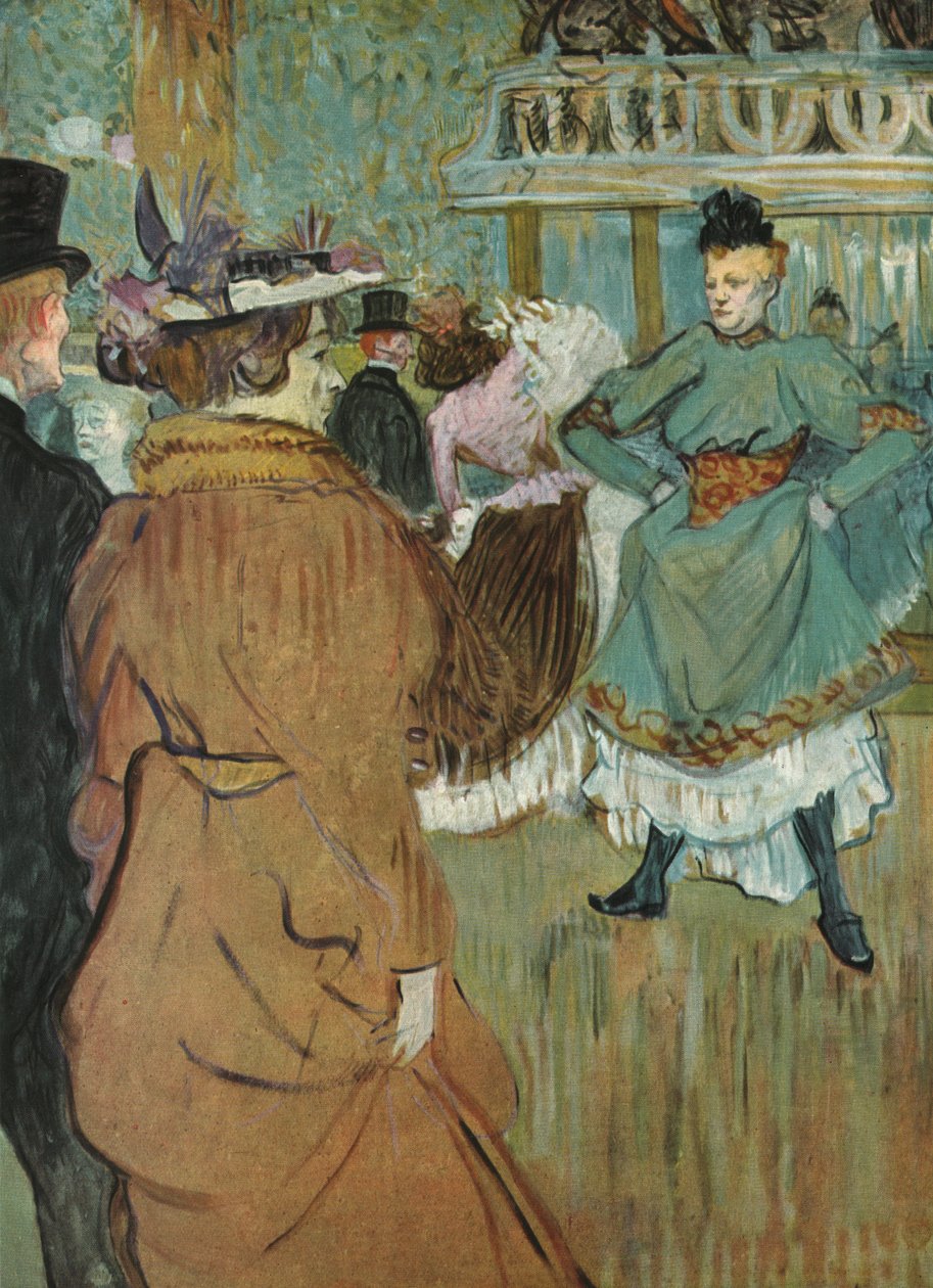 "Quadrille at the Moulin Rouge", 1892, 1952. tekijältä Henri de Toulouse Lautrec