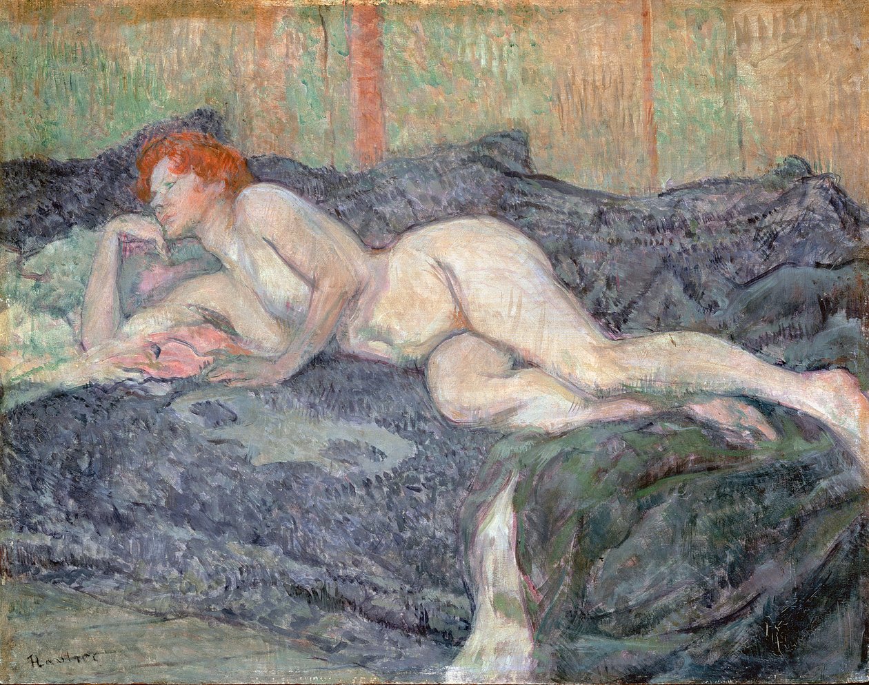 Makaava alastonkuva, 1897 tekijältä Henri de Toulouse Lautrec