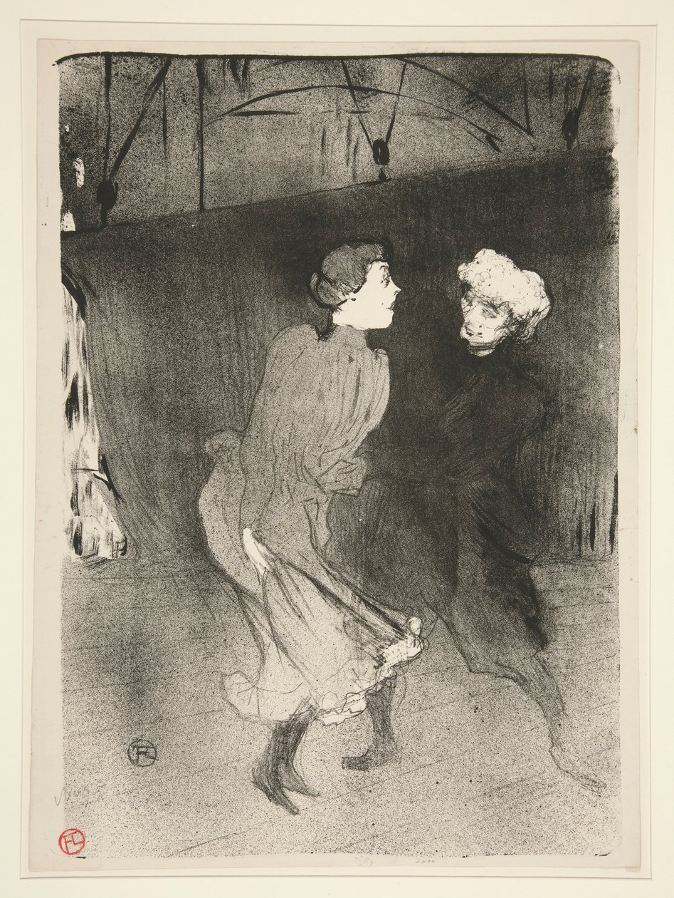 Mekkoharjoitus Folies-Berg?ressä - Emilenne D tekijältä Henri de Toulouse Lautrec