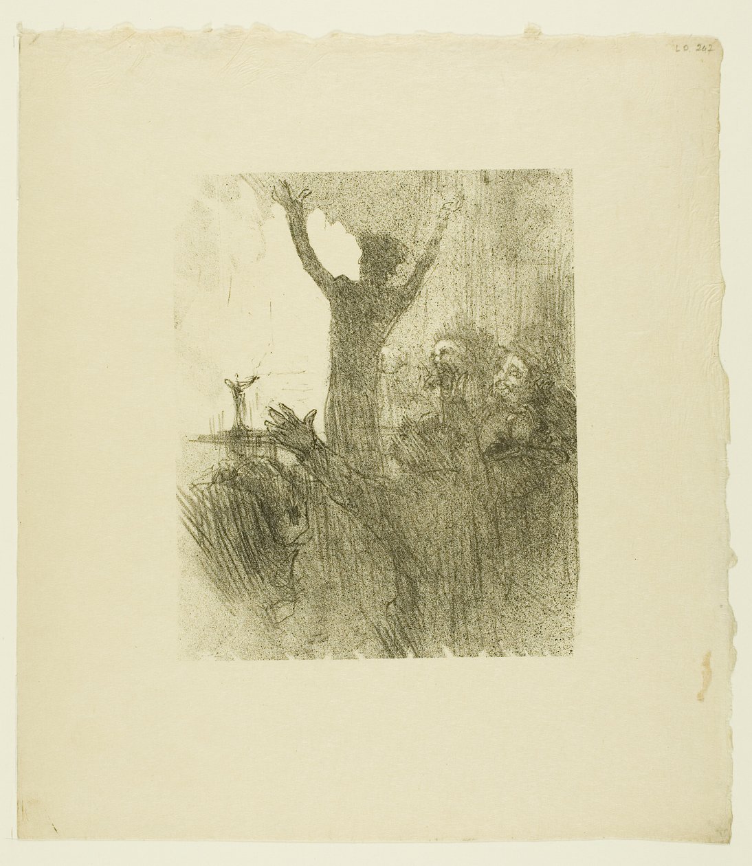 Schlomé Fuss synagogassa, Au Pied du Sinaïsta tekijältä Henri de Toulouse Lautrec
