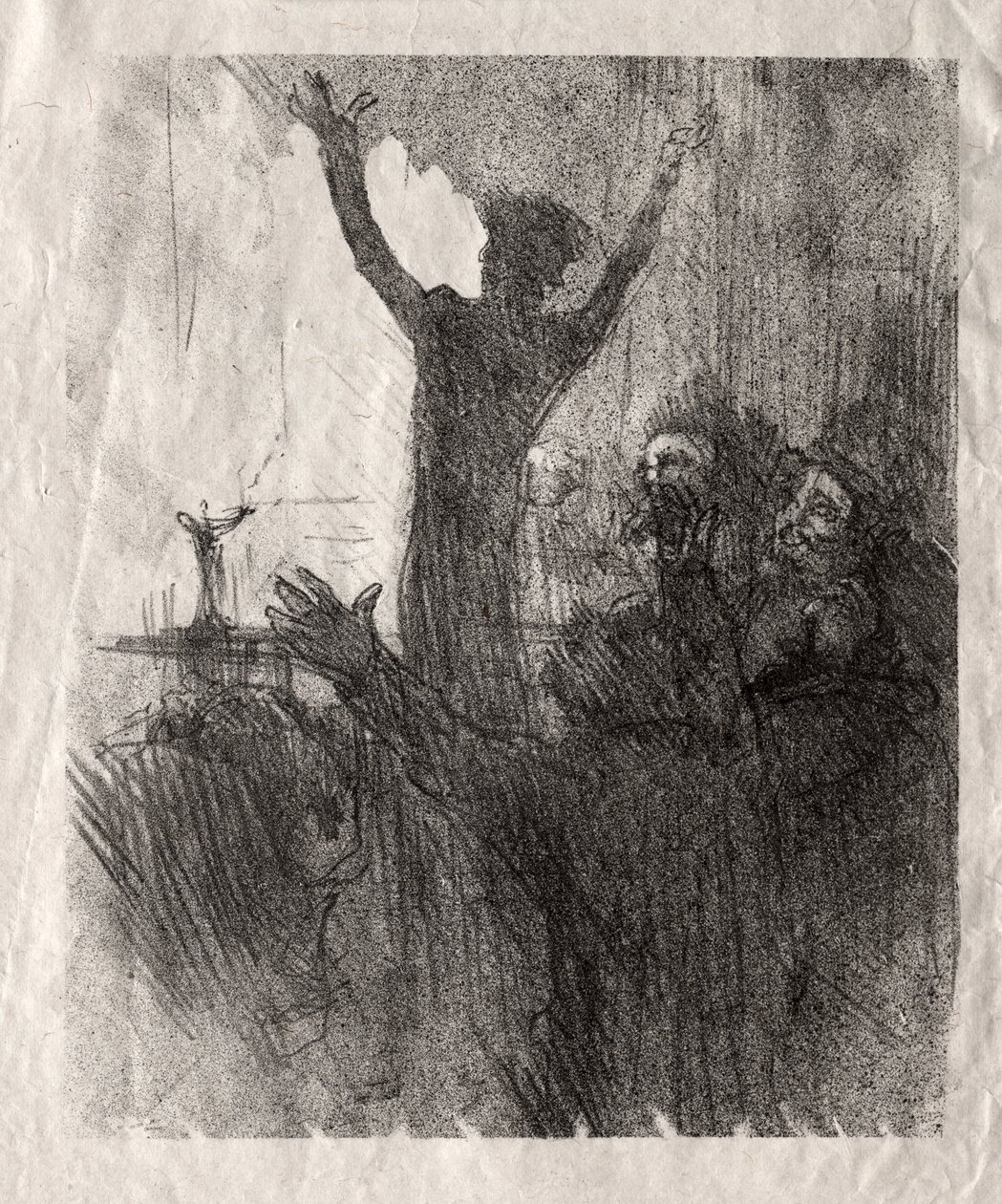 Schlomé Fuss synagogassa tekijältä Henri de Toulouse Lautrec