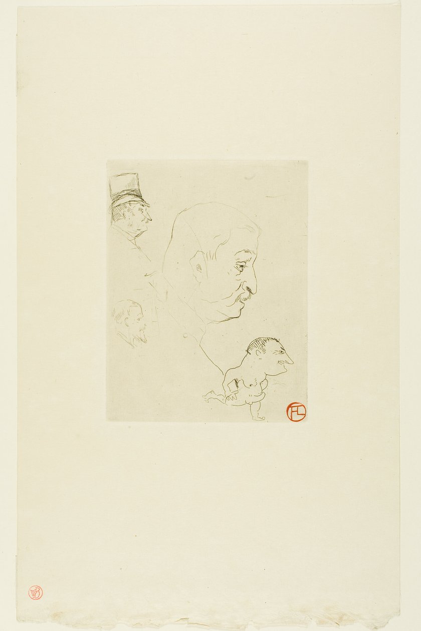 Luonnos tekijältä Henri de Toulouse Lautrec